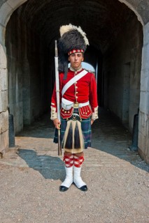 Traditional dressed guard