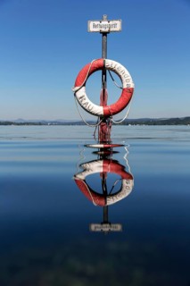 Lifebuoy in flood