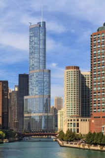 Chicago River with Trump Tower