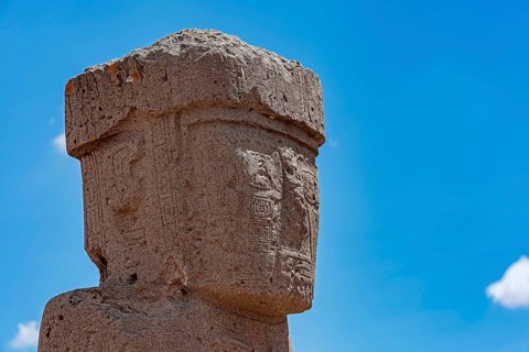 Monolith in Kalsasaya Temple