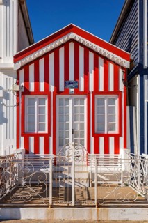 Colorful house in Costa Nova