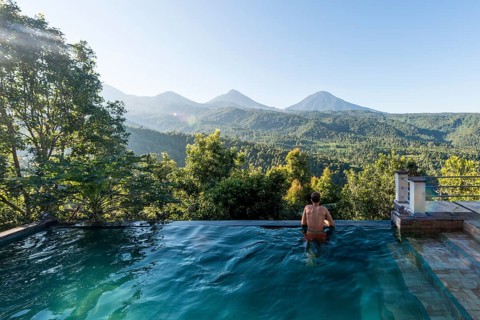 Man looking over the landscape