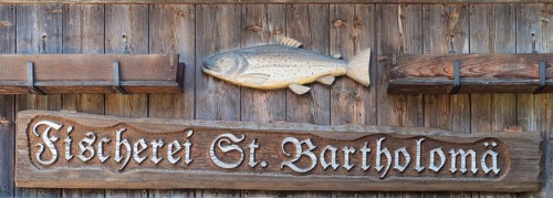 Wooden sign