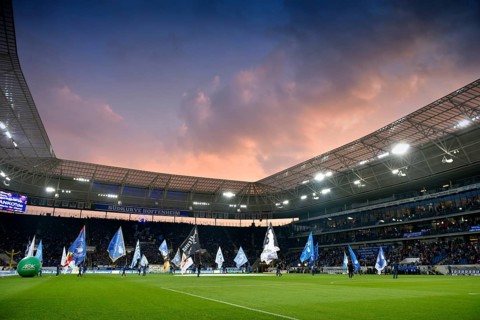 Soccer match opening