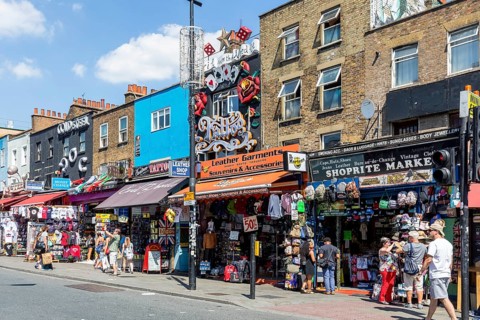 Shops on Camden High Street