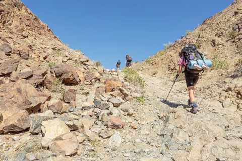 Hikers in Fish River Canyon