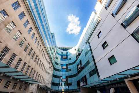 Headquarters of the television and radio station BBC