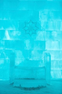 Throne made of ice