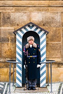 Palace guard at Prague Castle