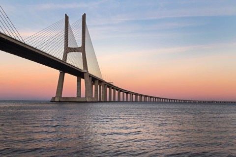 Vasco da Gama Bridge over the River Tagus