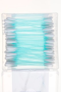 Cotton buds made of plastic