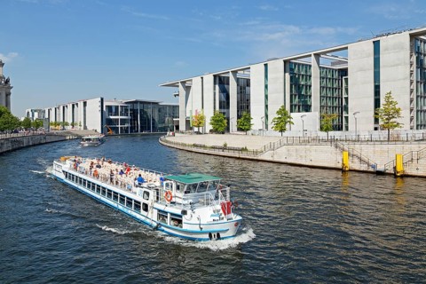 Sightseeing boat on the Spree