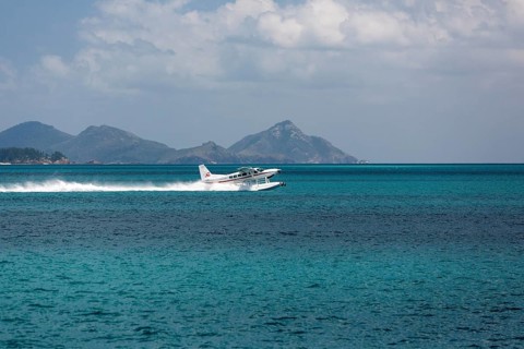 Seaplane in Great Barrier Reef Marine Park
