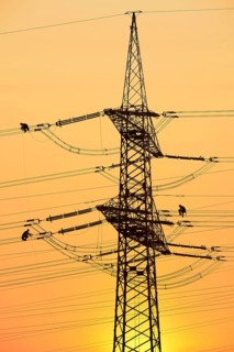 High-voltage engineers at work
