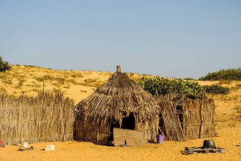Straw hut