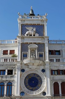 Clock tower Torre dell Orologio with astronomical clock