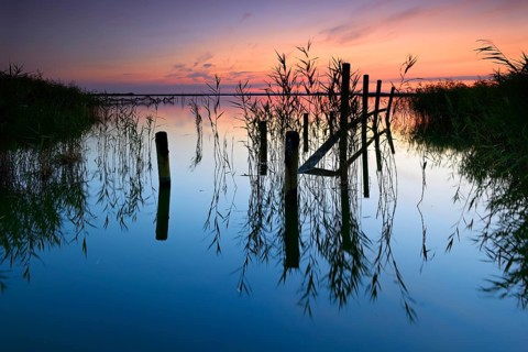 Sunset on backwaters