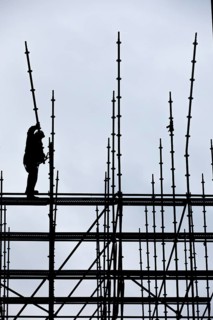 Scaffolders at work