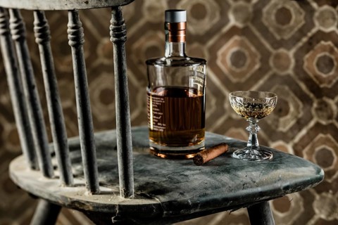 Cigar and Cognac on chair