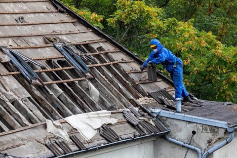 Demolition of an older residential building