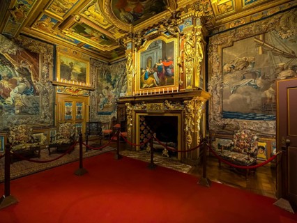 Interior with artwork