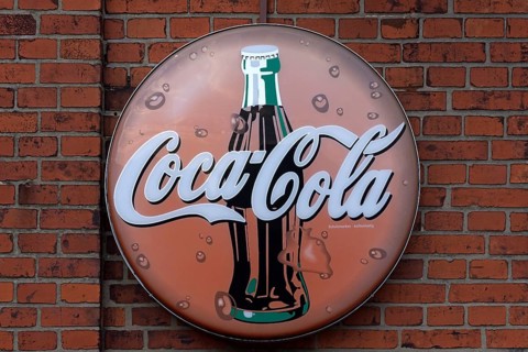 Old Coca-Cola advertising sign