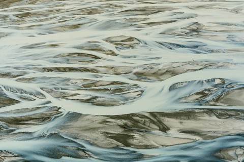 Glacier water from Gangapurna Gletscher before entering the lake
