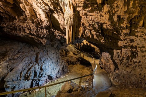 Dripstone cave Lurgrotte