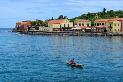 Fisherman in canoe