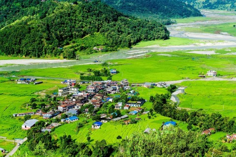 View on the village