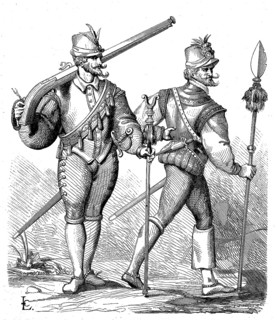Musketeer and officer of the infantry