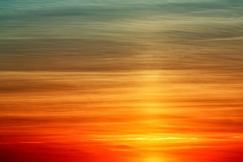 Cloudy sky at sunset