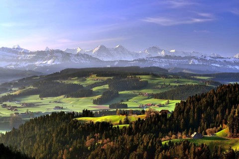 View from Moosegg over the Emmental