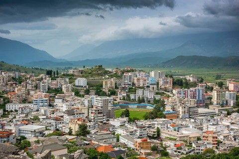 View from the castle over the city