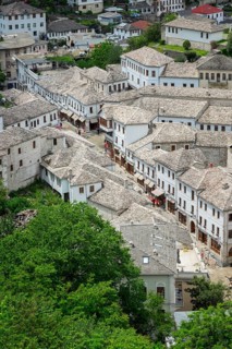 View from the castle to the roofs of the old town