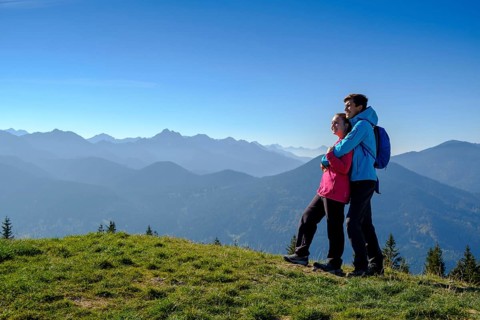 Young couple enjoying the view