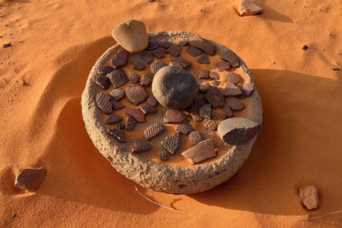 Collection of neolithic artefacts