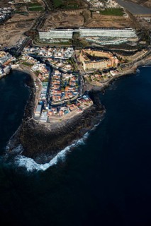 Fishing village La Caleta with apartments and hotels