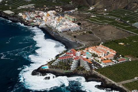 Beach with apartments and hotel complexes