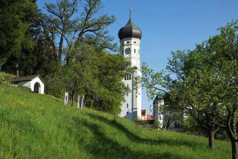 Bell tower of the church of the Monastery Ursberg