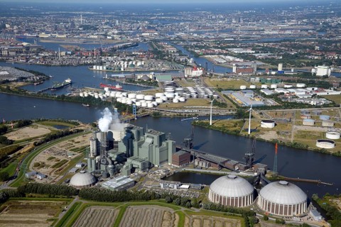 Overview of coal-fired power plant Moorburg