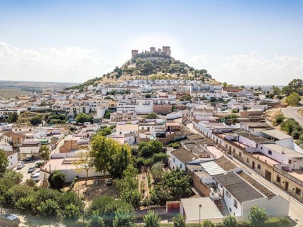 Drone image of Castle of Almodovar del Rio