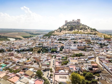 Drone image of Castle of Almodovar del Rio