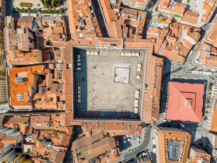 Main square called in Spanish Plaza Mayor