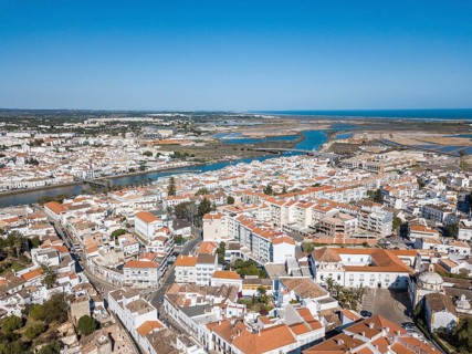 City view with fishermen's town with Gilao river