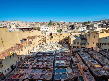 View over tannery