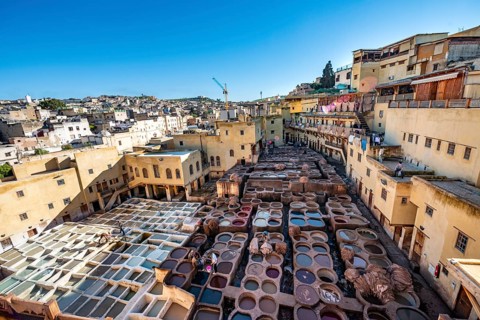 View over tannery