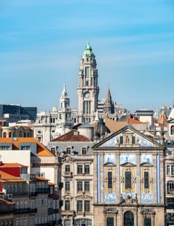 View on the facade of the church Igreja de Santo Antonio dos Congregados