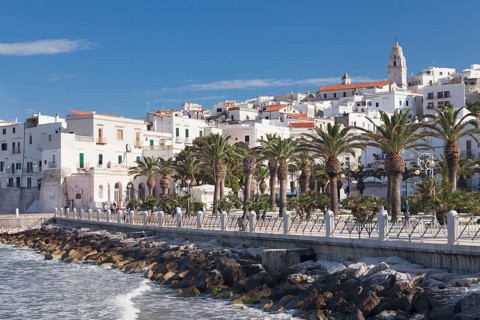 Piazza Kennedy with historic centre
