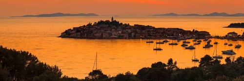 Primosten at sunset